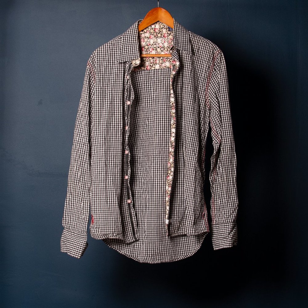 English Laundry John Lennon Long Sleeve Button-Up